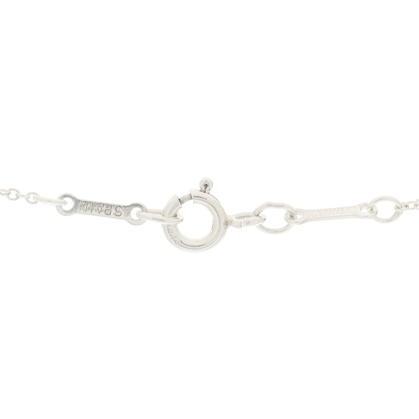 Sterling Silver 11mm Elsa Peretti Open Heart Pendant Necklace