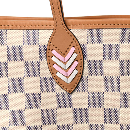 Louis Vuitton Damier Azur Braided Neverfull MM Orange 11 of 12