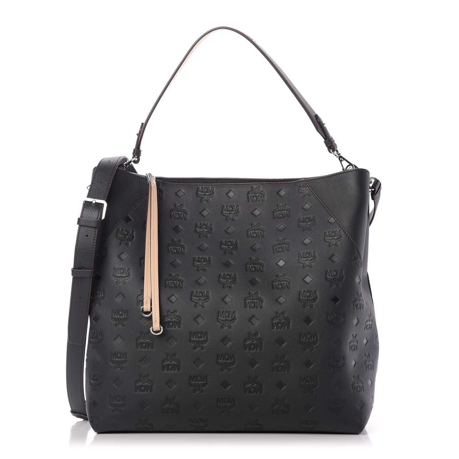 MCM Calfskin Ottomar Large Klara Hobo Black 1 of 10