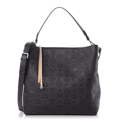 MCM Calfskin Ottomar Large Klara Hobo Black 1 of 10