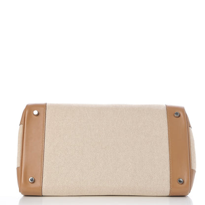 Hermes Swift Toile Birkin 35 Biscuit 6 of 38