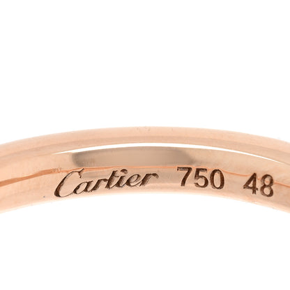 Cartier 18K Pink Gold Pink Sapphire Entrelaces Ring 48 4.5 4 of 4