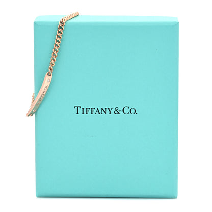Tiffany 18K Rose Gold Diamond Micro Link ID Chain Bracelet 5 of 5