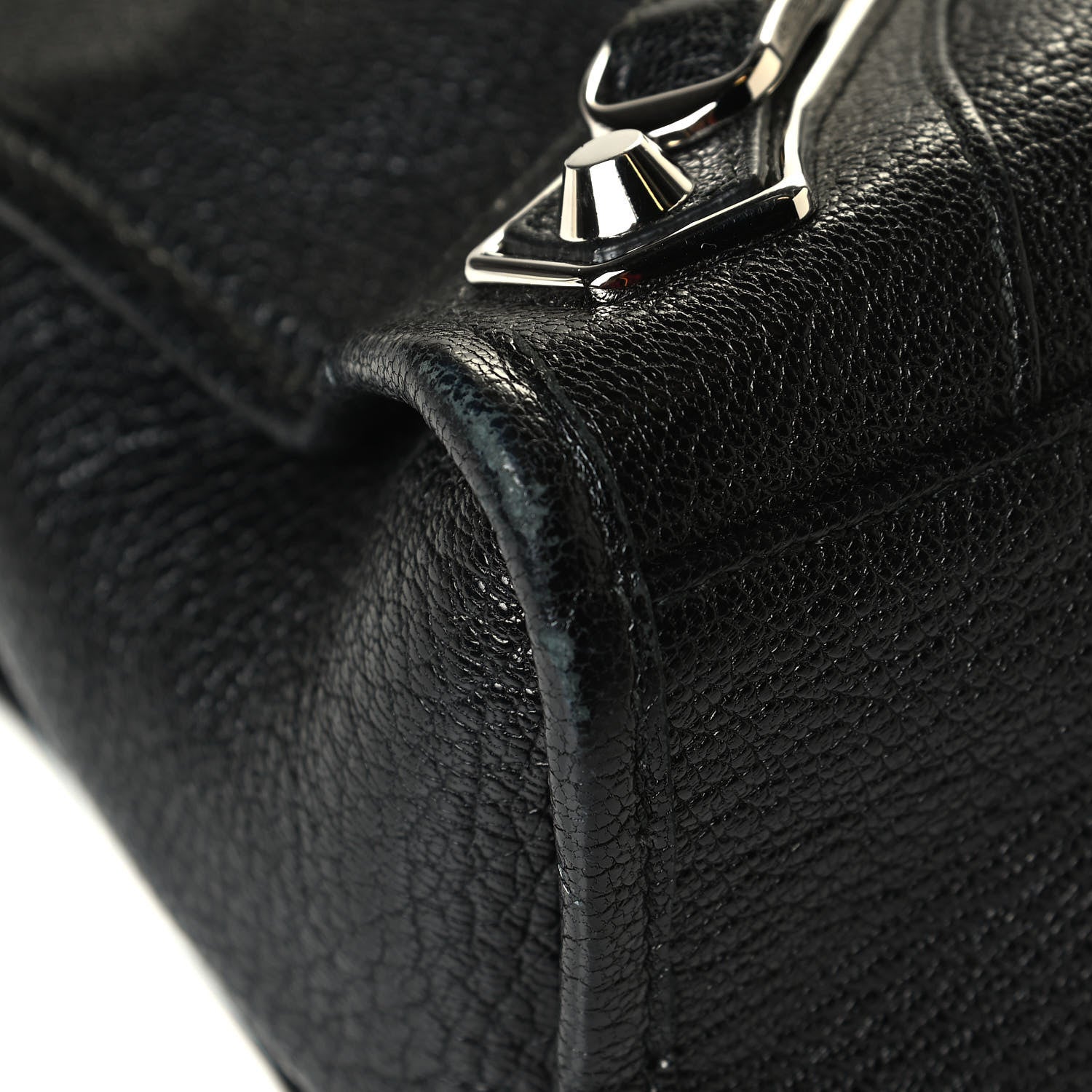 Balenciaga Chevre Silver Metallic Edge Hardware S City Black 6 of 6