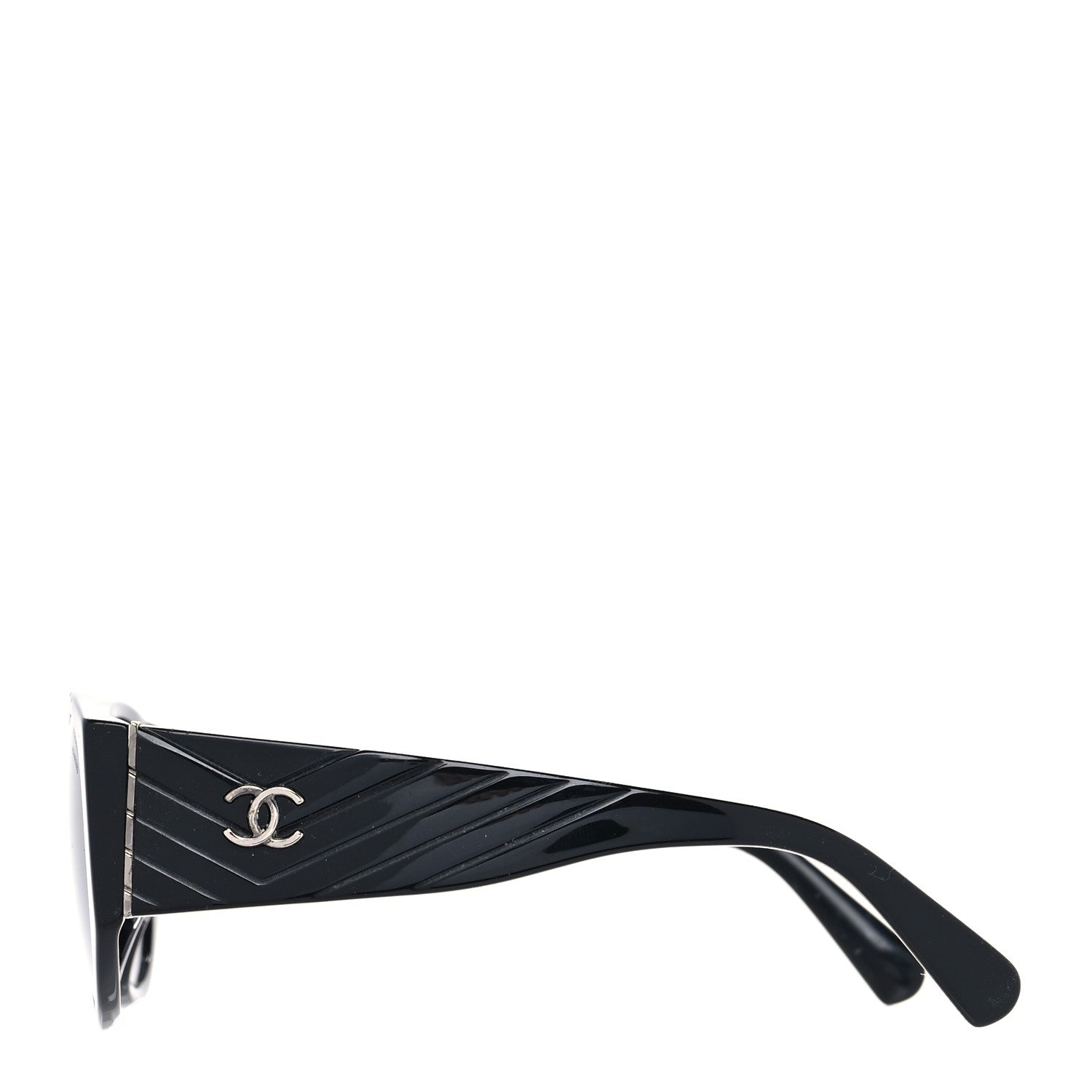 Chanel Oval Sunglasses 5411-A Black 3 of 8