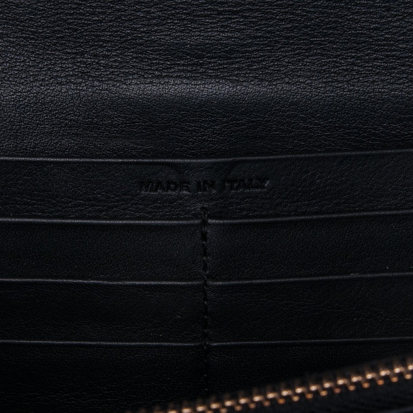 Calfskin Classic Y Ligne Wallet Black