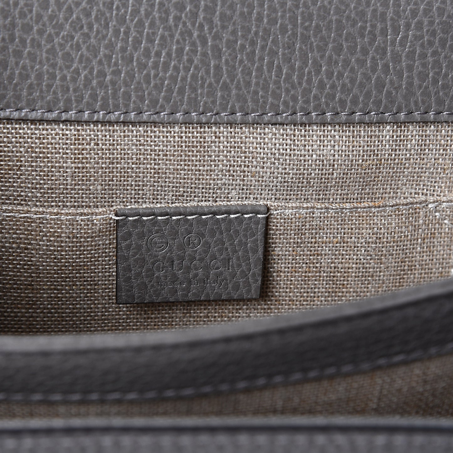 Dollar Calfskin Small Interlocking G Shoulder Bag Loess