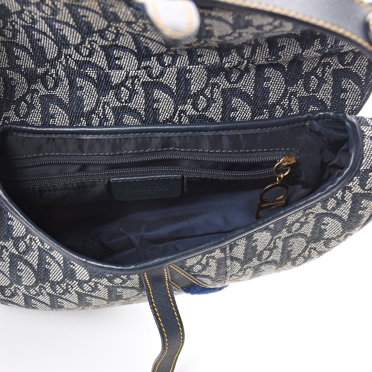 Monogram Saddle Bag Blue