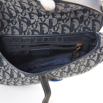 Christian Dior Monogram Saddle Bag Blue 4 of 9