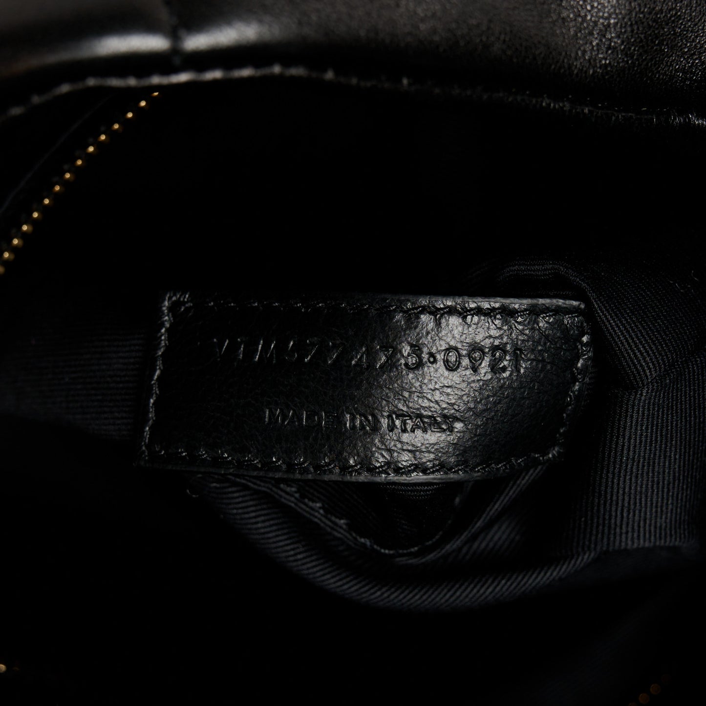 Lambskin Quilted Medium Loulou Puffer Monogram Chain Satchel Black