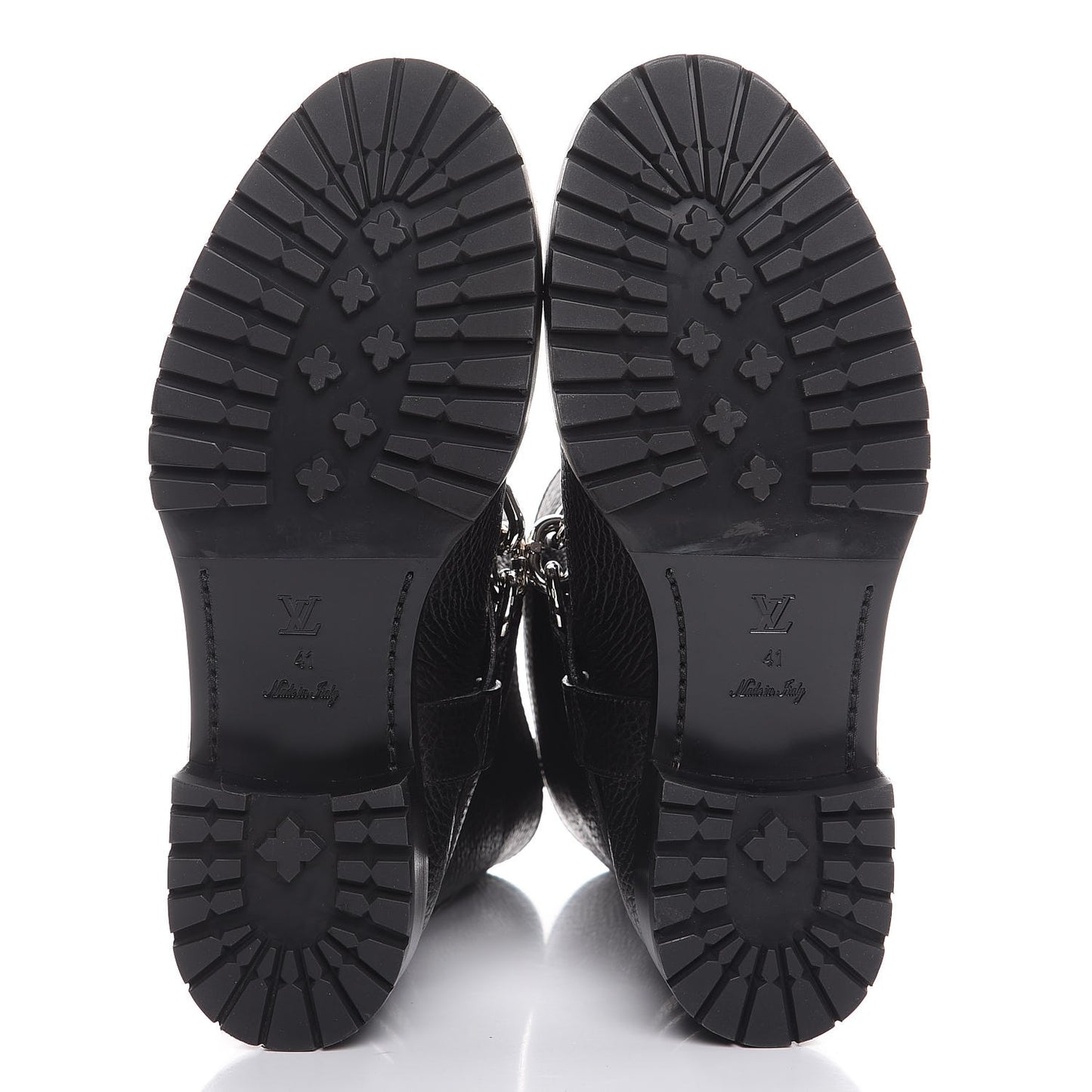 Calfskin Outlaw Flat Half Boots 41 Black