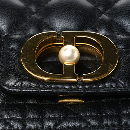 Christian Dior Calfskin Cannage Small Dior Jolie Top Handle Black 11 of 12