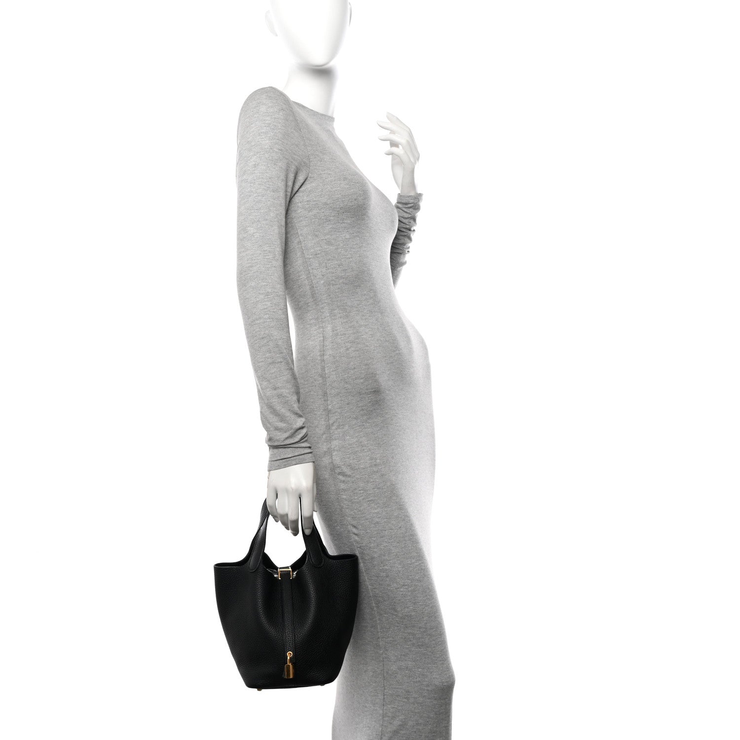 Hermes Taurillon Clemence Picotin Lock 18 PM Black 2 of 11