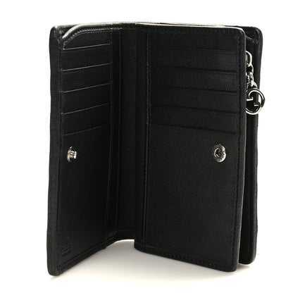 Gucci Sakai Be Green Calfskin Diagonal Stitched Blondie Travel Wallet Black 5 of 8