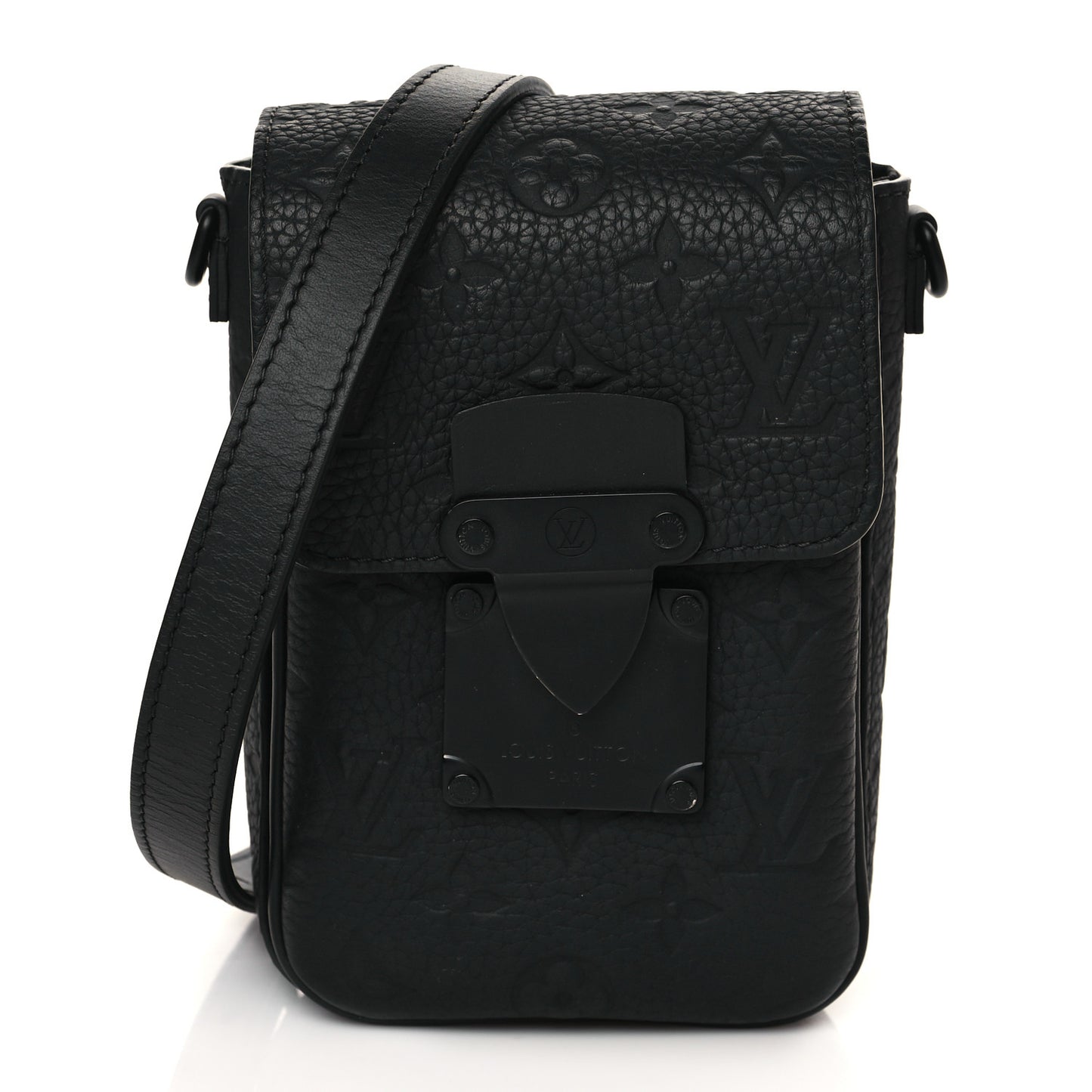 Taurillon Monogram S Lock Wearable Wallet Black