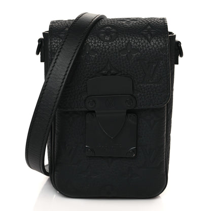 Louis Vuitton Taurillon Monogram S Lock Wearable Wallet Black 1 of 11