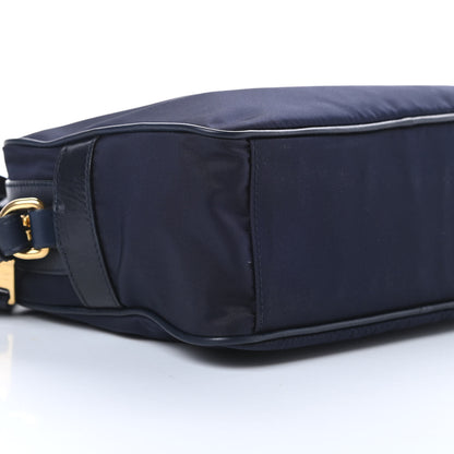 Prada Tessuto Nylon Soft Calf Camera Bag Baltico 10 of 11