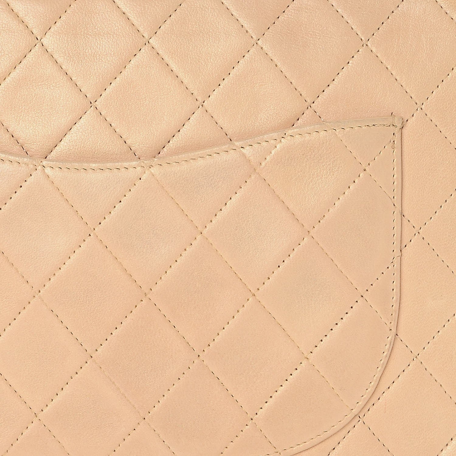 Chanel Lambskin Quilted Medium Bijoux Chain Double Flap Beige 15 of 15