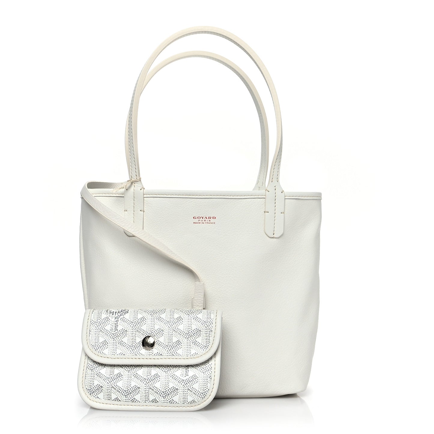 Goyardine Reversible Mini Anjou White