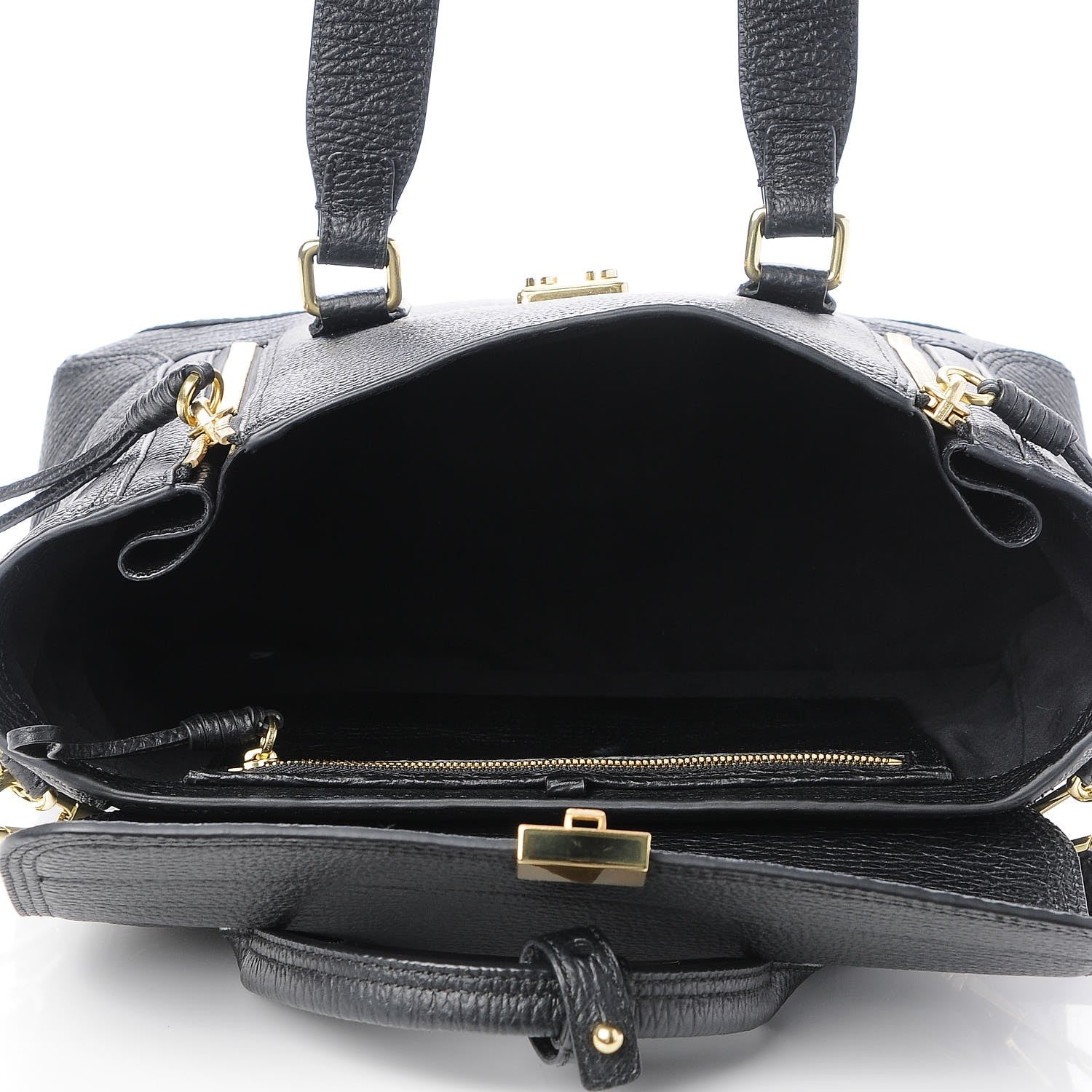 3.1 Phillip Lim 3.1 Textured Calfskin Medium Pashli Satchel Black 6 of 8