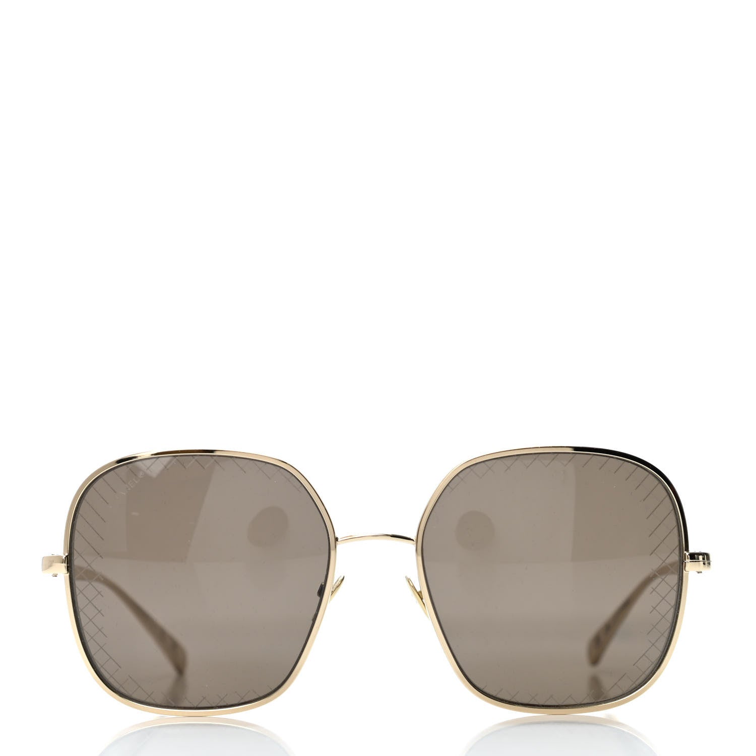 Chanel Square Sunglasses 4252 Gold 2 of 4