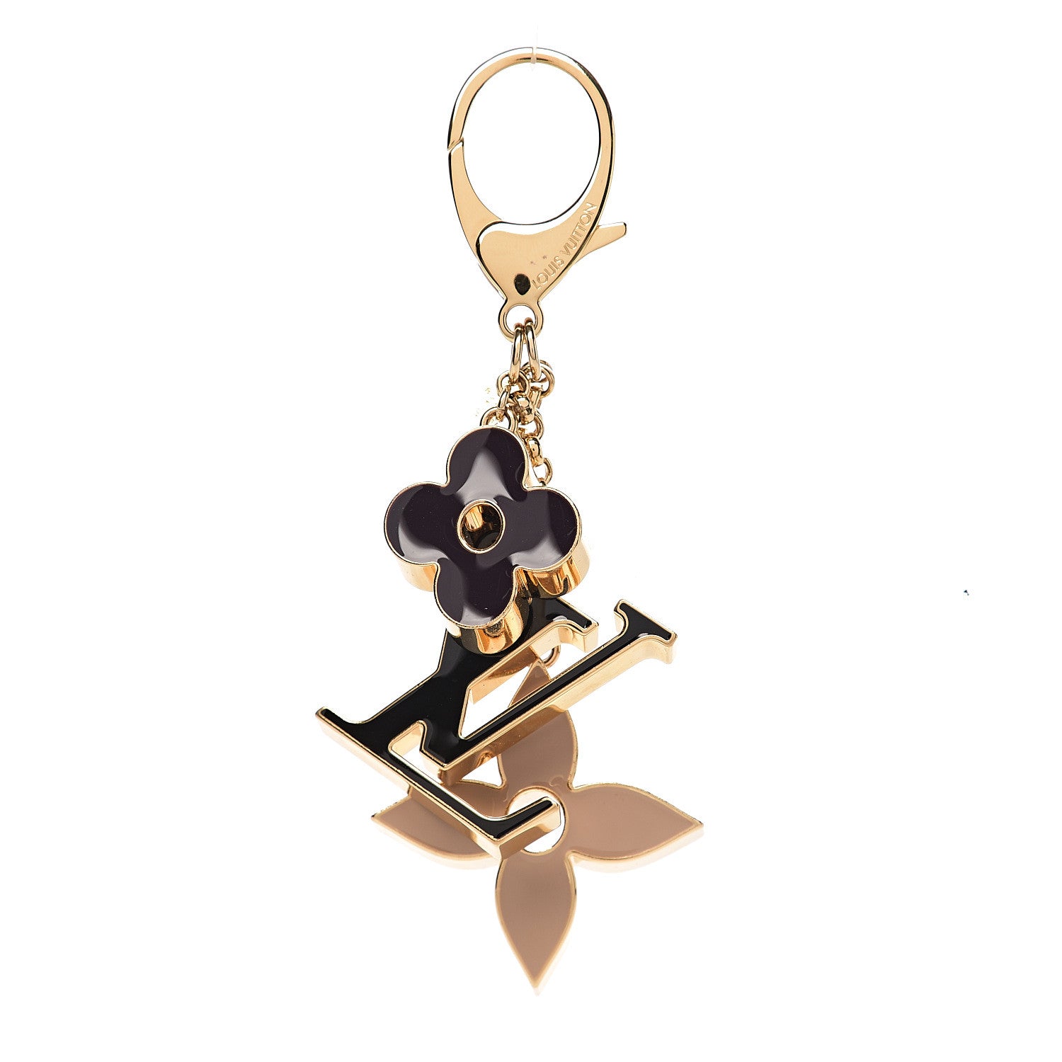 Louis Vuitton Fleur De Monogram Bag Charm Dore 1 of 2