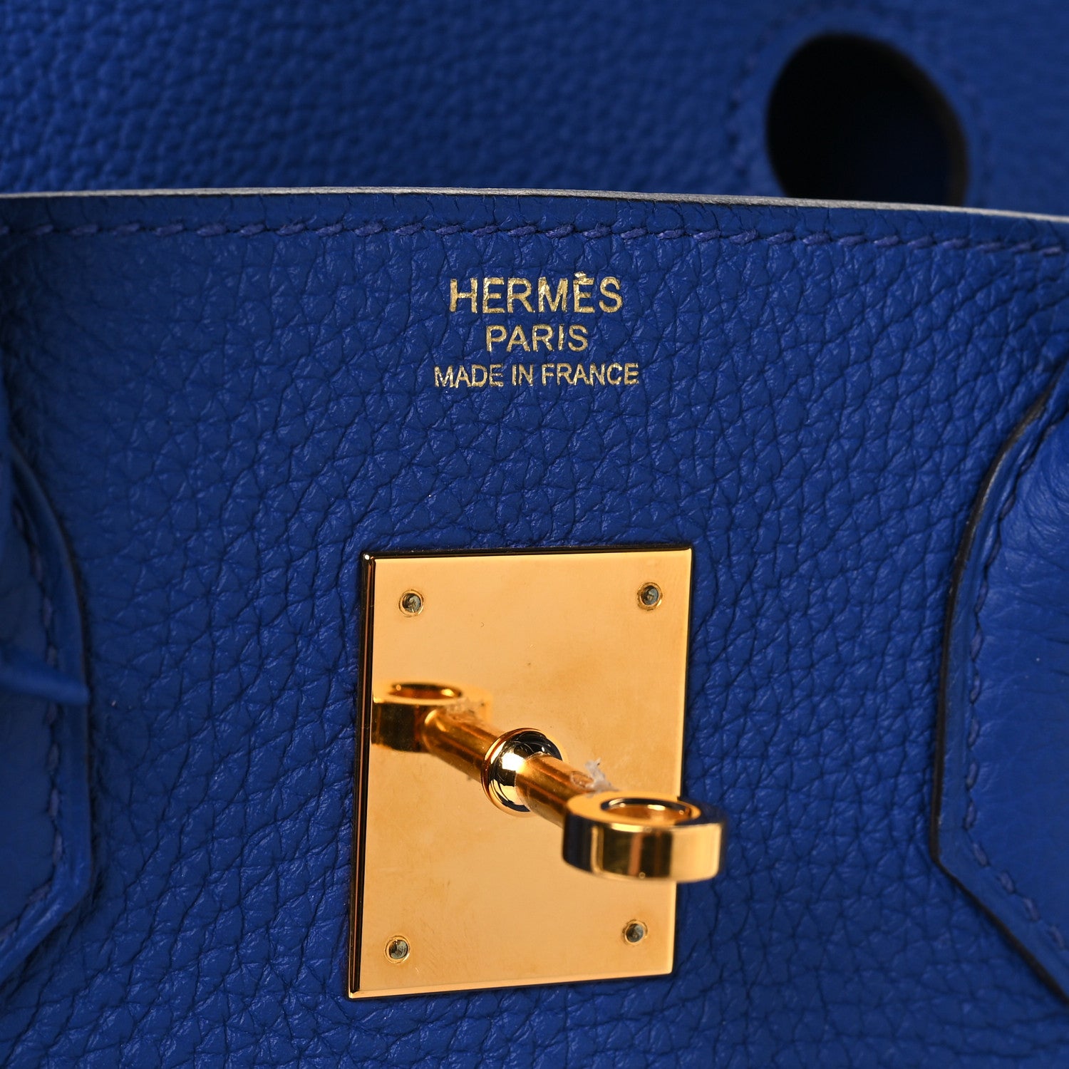 Hermes Togo Birkin 30 Bleu Electrique 6 of 12