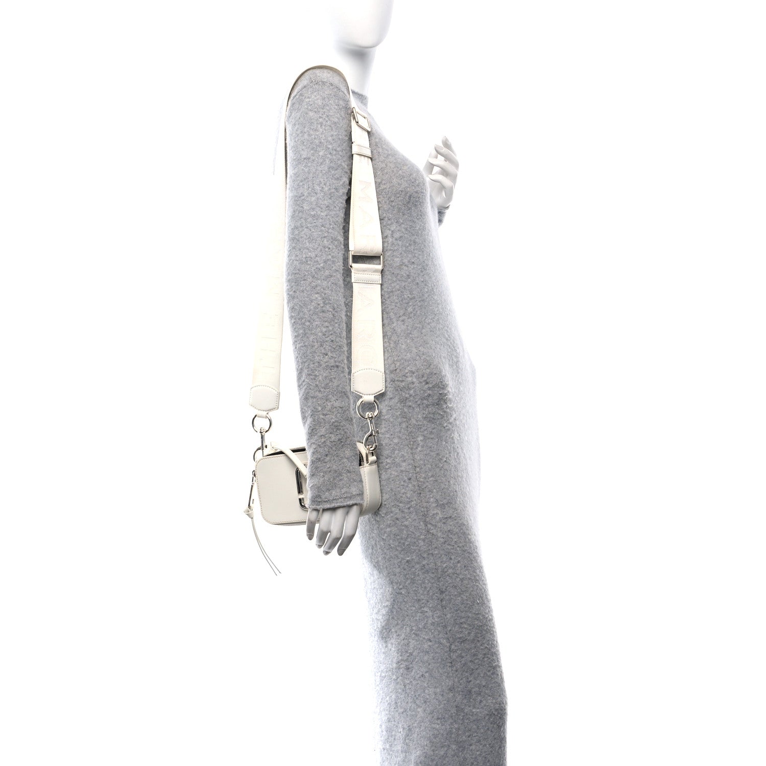 Marc Jacobs Saffiano Small Snapshot Camera Bag White 2 of 10