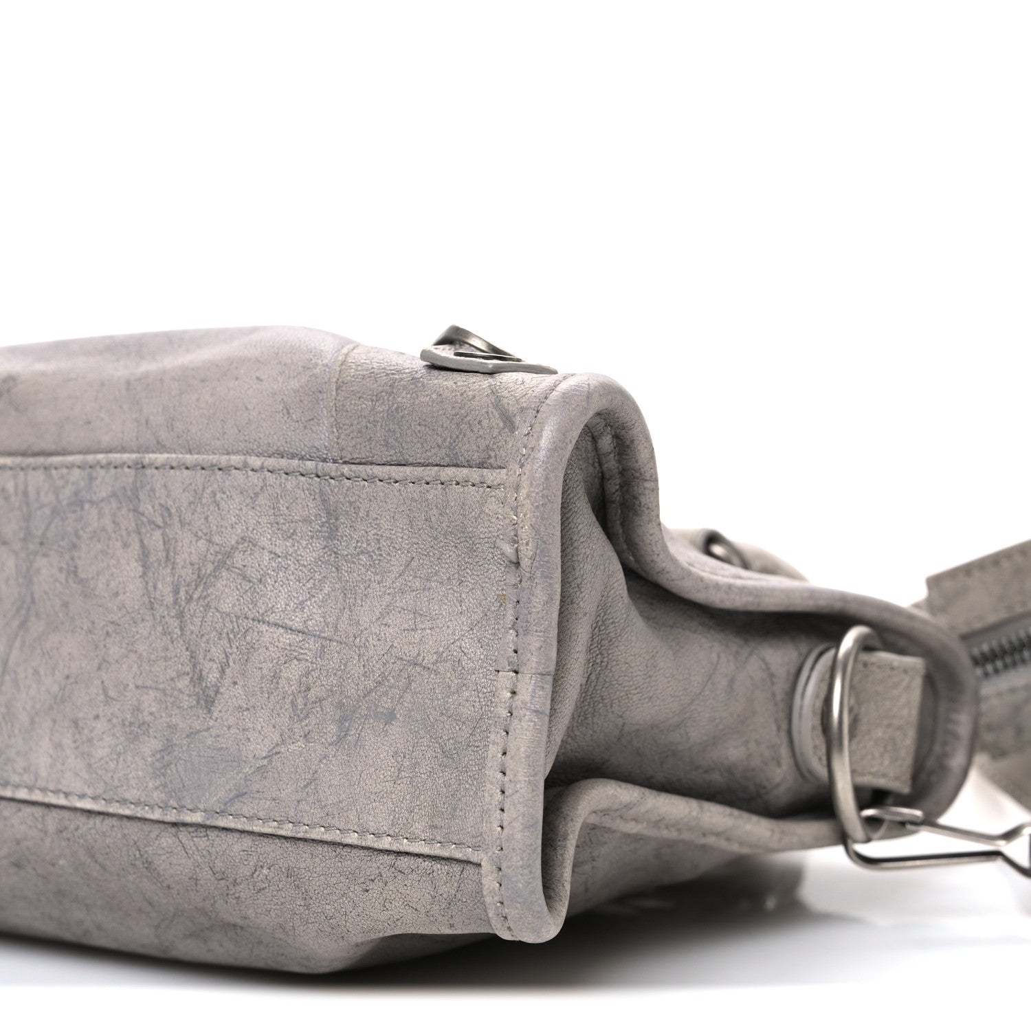 Balenciaga Agneau Marble Hardware Mini City Grey 10 of 11