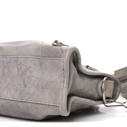 Balenciaga Agneau Marble Hardware Mini City Grey 10 of 11