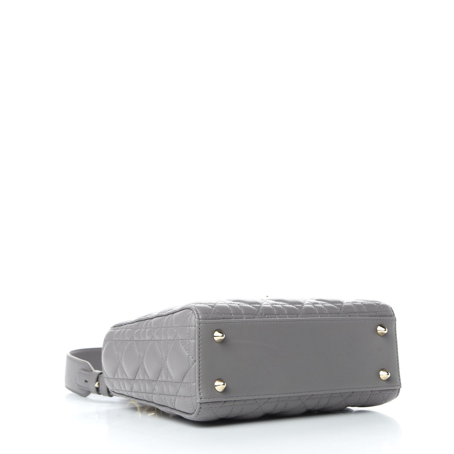 Lambskin Cannage Small My ABCDior Lady Dior Grey