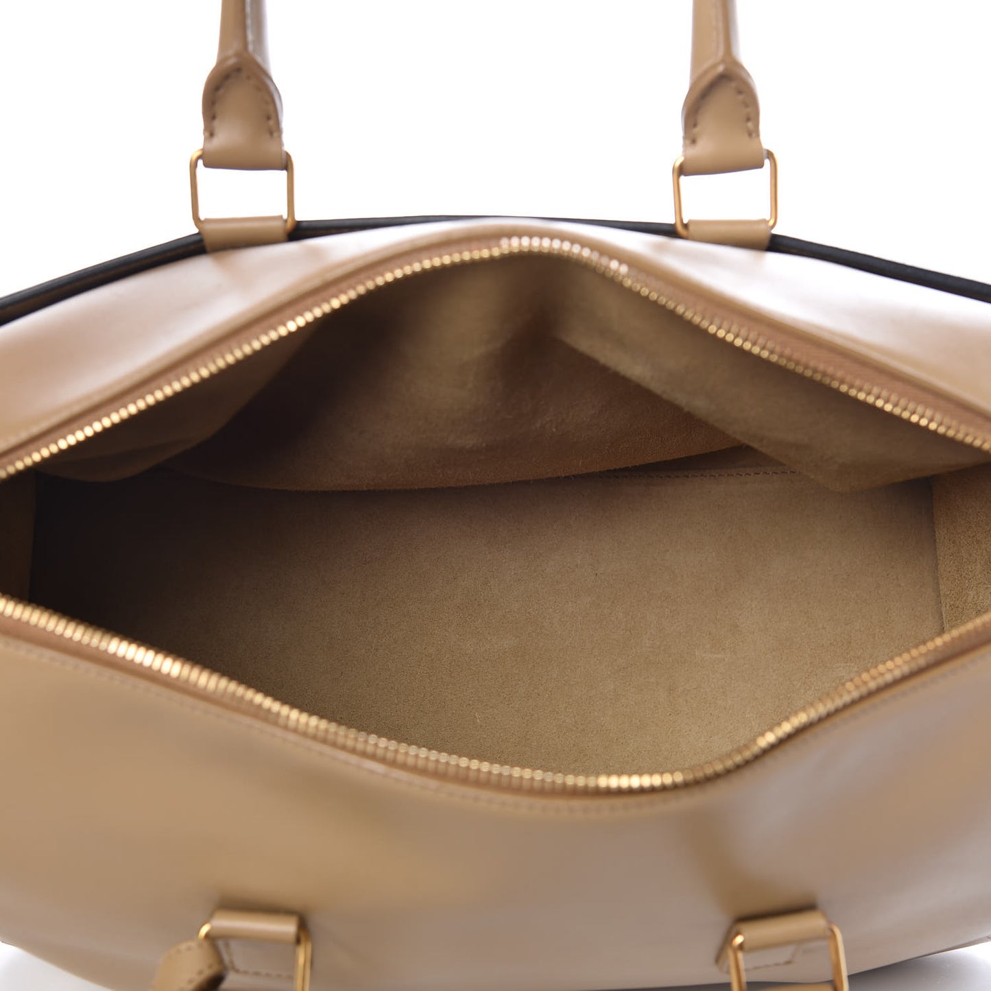 Smooth Calfskin Bi-Color Duffle 6 Beige Black