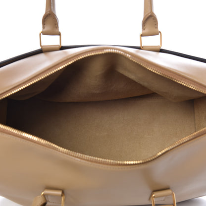 Saint Laurent Smooth Calfskin Bi-Color Duffle 6 Beige Black 5 of 15