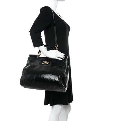 Dolce & Gabbana Patent Miss Sicily Tote Black 2 of 10