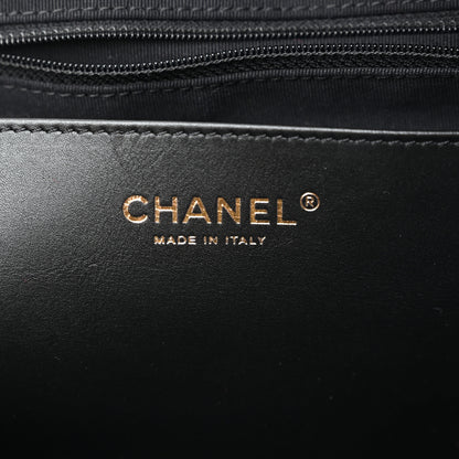 Chanel Tweed Maxi Chain Hobo Black Gray 5 of 10