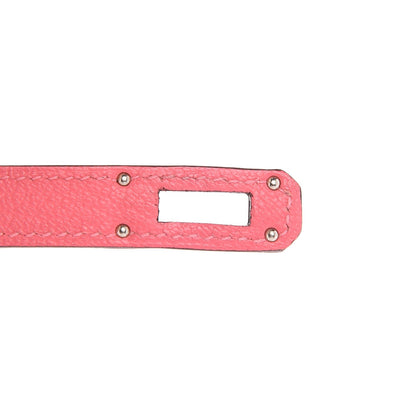 Hermes Chevre Mysore Kelly Longue Wallet Rose Azalee 8 of 9