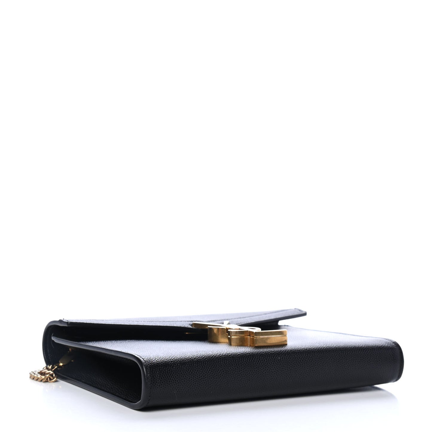 Grain De Poudre Monogram Cassandra Chain Wallet Black