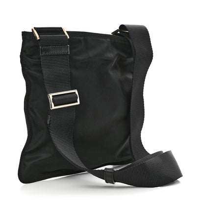 Prada Nylon Vela Flat Messenger Bag Black 3 of 10