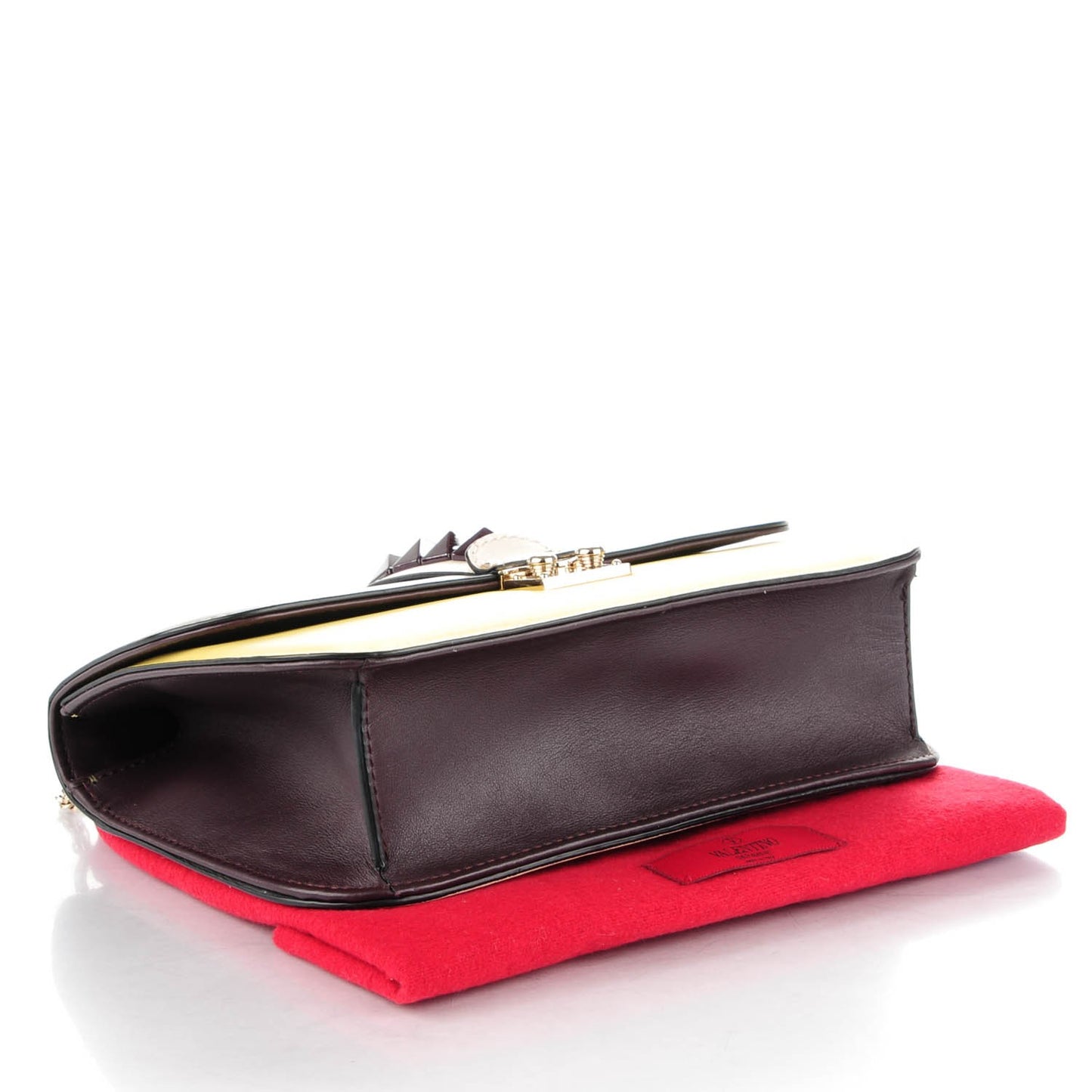 Vitello Medium Glam Lock Rockstud Flap Multicolor