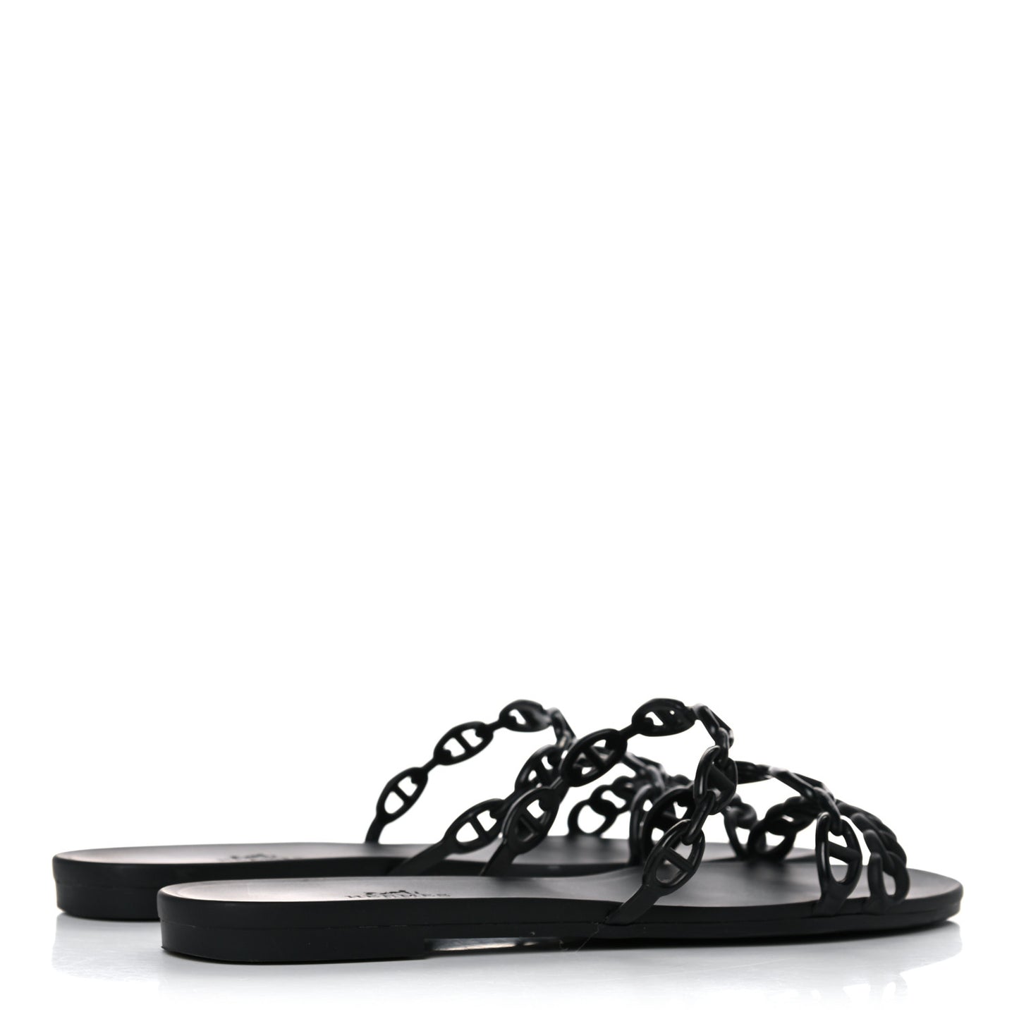 Rubber Chaine d'Ancre Rivage Sandals 39 Black