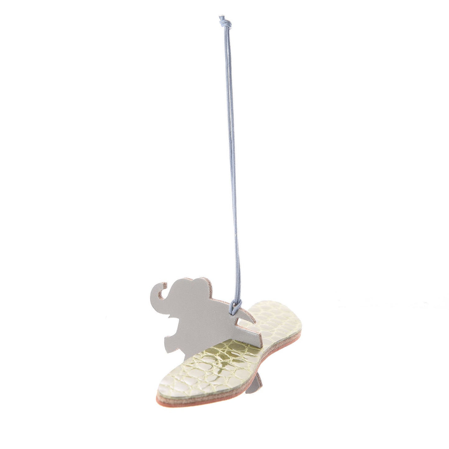 Crocodile Epsom Tadelakt Petit H Flying Elephant Ornament Charm