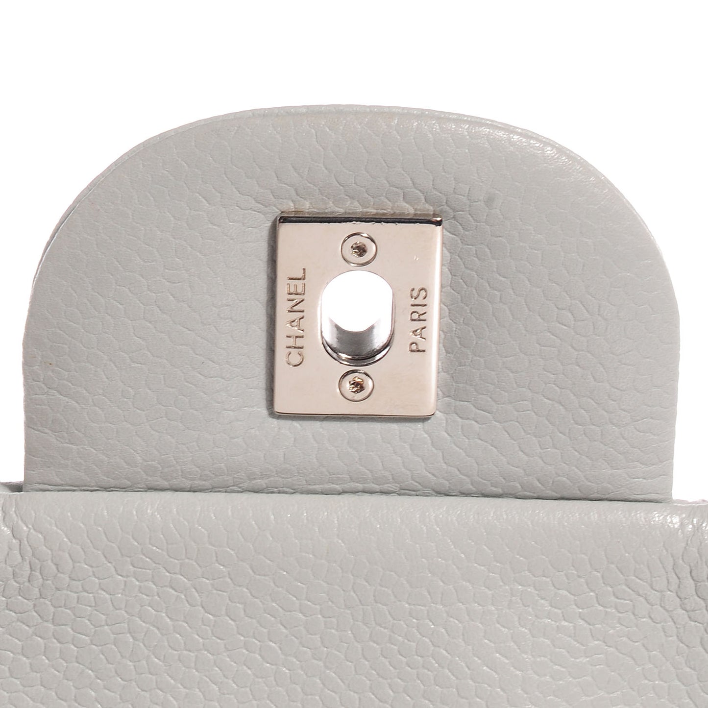 Caviar Jumbo Single Flap Grey