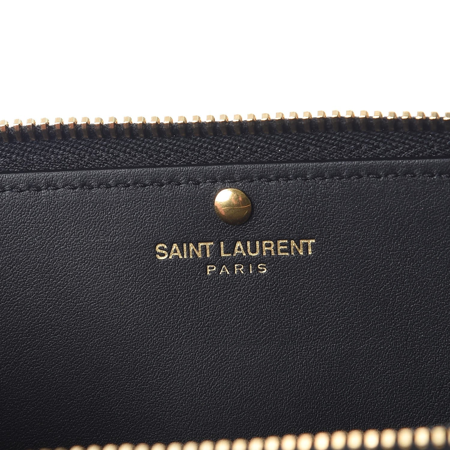Saint Laurent Calfskin Classic Y Ligne Zip Wallet Black 6 of 7