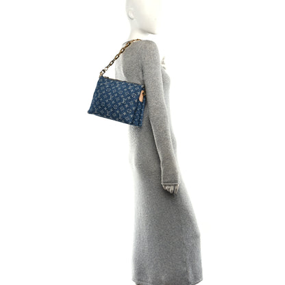 Louis Vuitton Monogram Denim Coussin PM Blue 2 of 12