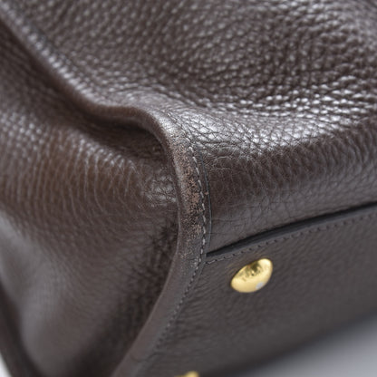 Prada Vitello Daino Shopping Satchel Caffe 12 of 15