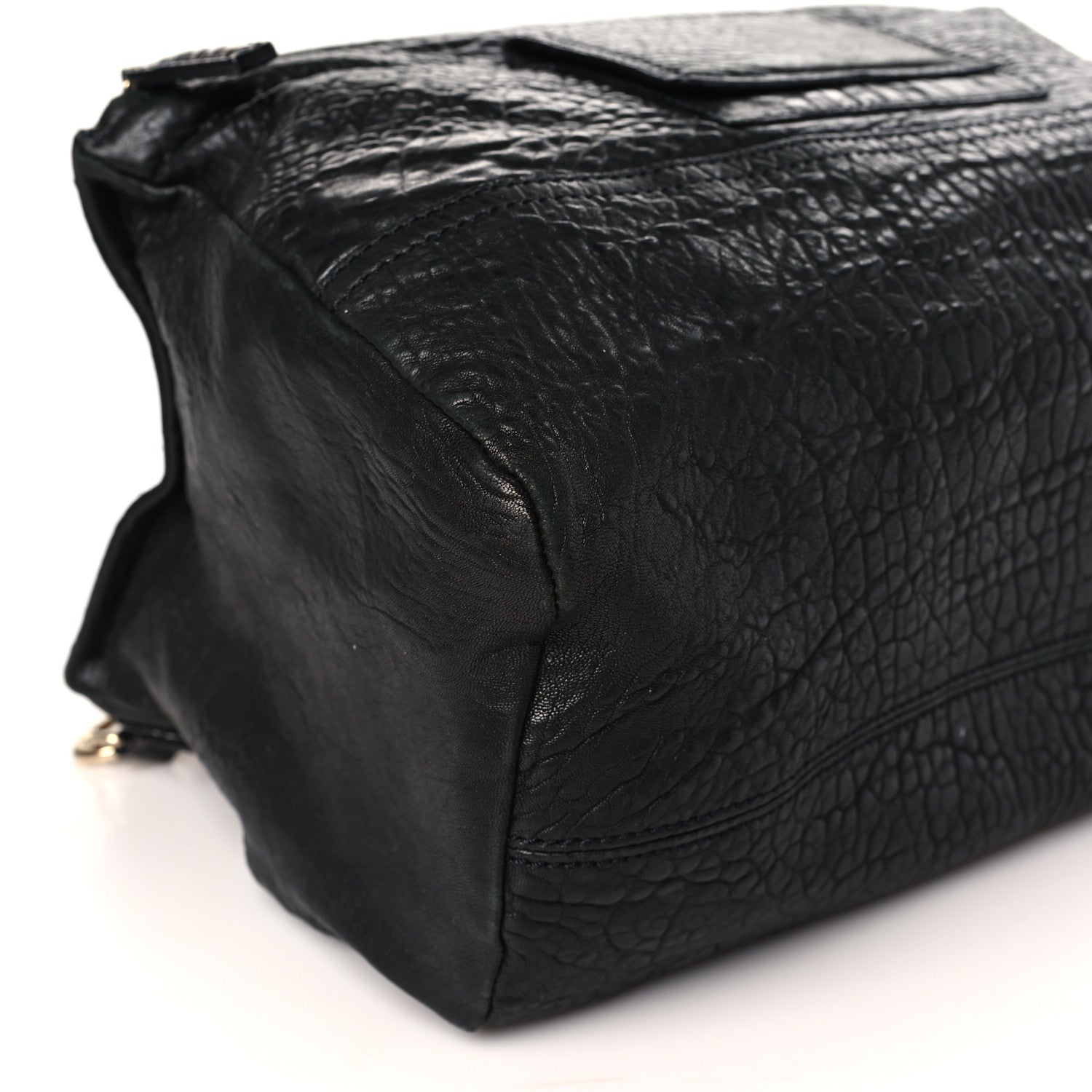 Givenchy Pebbled Sheepskin Calfskin Crocodile Embossed Large Pandora Black 9 of 10