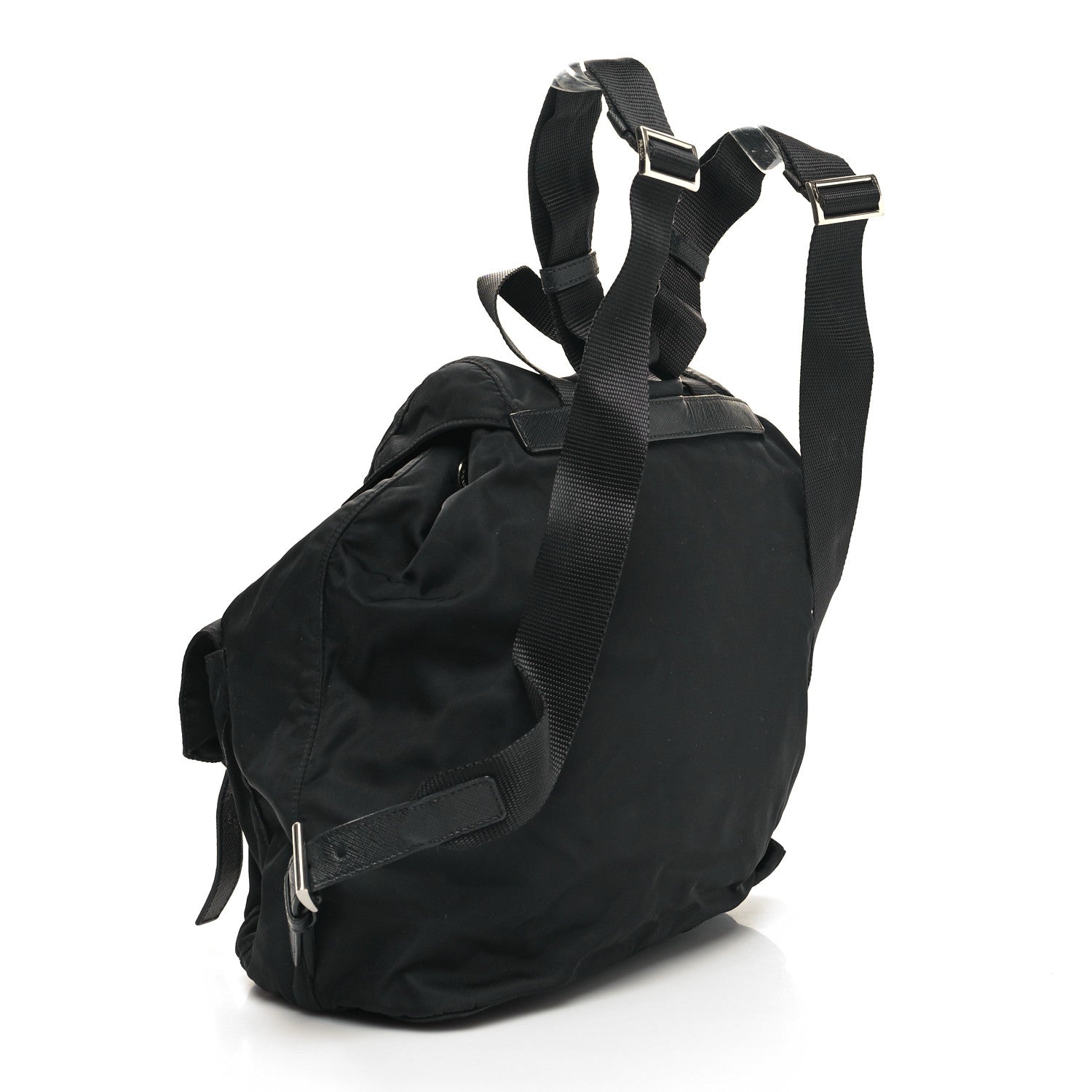 Prada Nylon Vela Medium Backpack Black 3 of 9