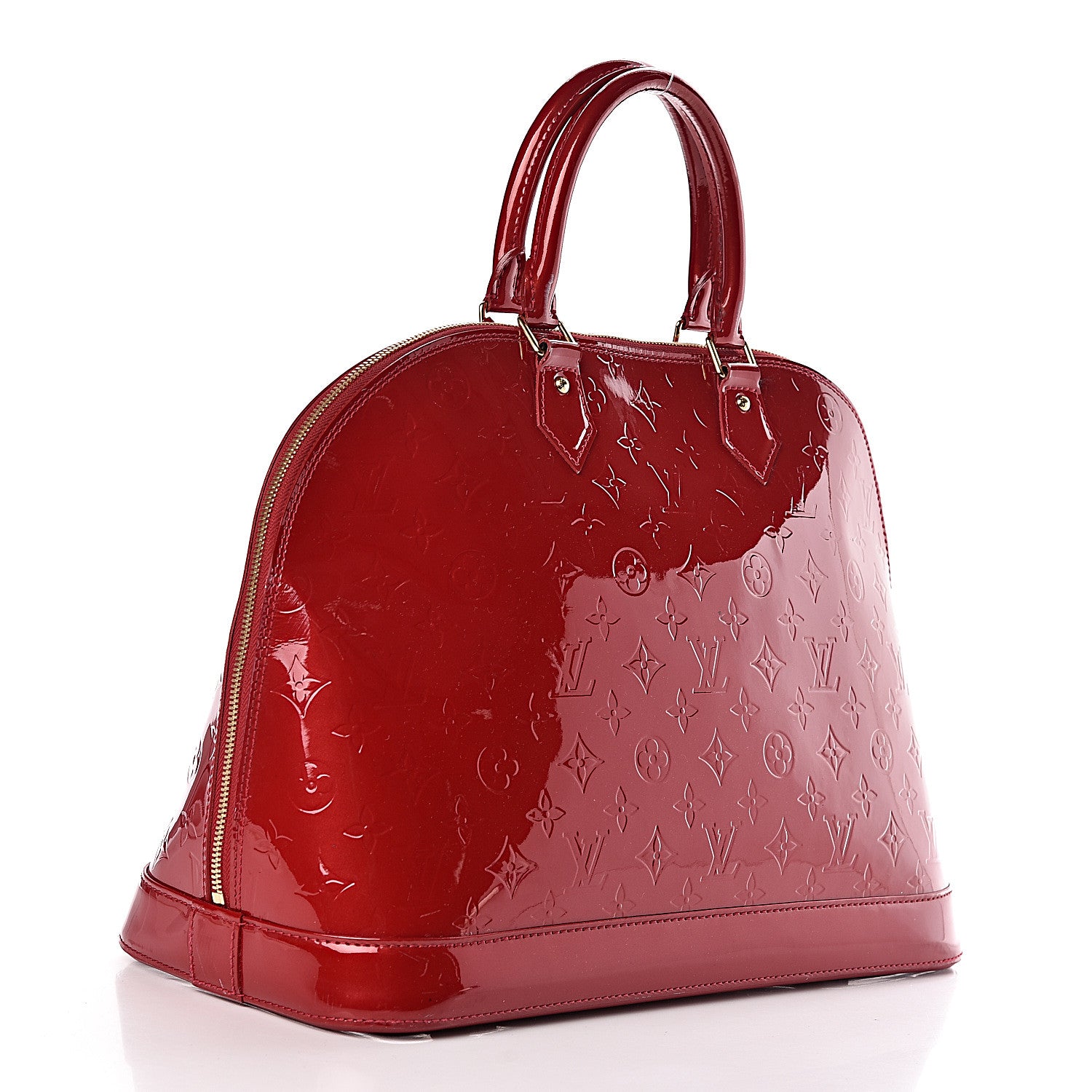 Louis Vuitton Vernis Alma MM Pomme D'Amour 3 of 14