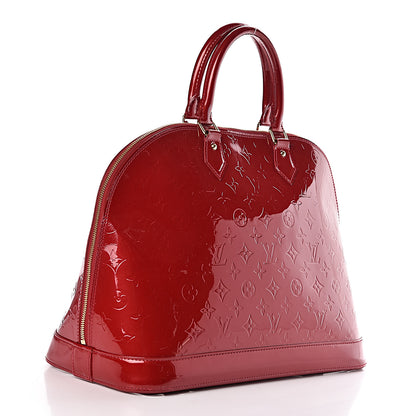 Louis Vuitton Vernis Alma MM Pomme D'Amour 3 of 14
