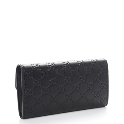 Gucci Guccissima Signature Icon Continental Wallet Black 3 of 8